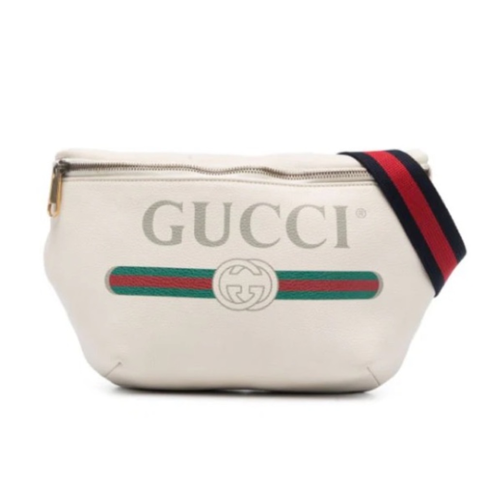 GUCCI Limited Edition Large vintage logo-print zipped fanny pack belt bag